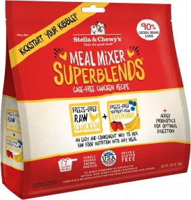 Stella & Chewy's Freeze Dried Raw Cage-Free Chicken Meal Mixers  SuperBlends Dog Food Topper  Grain Free, Protein Rich Recipe  3.25 oz Bag