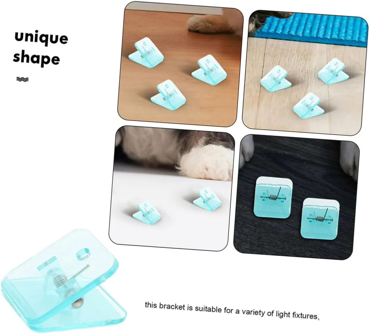 SUPVOX Dog Training Pad Holder 8pcs Wall Mount Pee Pad Holder Reusable Waterproof Non-Slip Base for Dog Puppy Cat Pet Toilet Training System