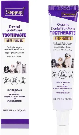 Toothpaste | Teeth Cleaning and Fresh Breath Dental Care for Javanese or Colorpoint Longhair Cat Kittens and Adult Cats | Soothes Inflamed Gums | Safe for Puppies | Vet Formulated 1 Pack (2.4 OZ)