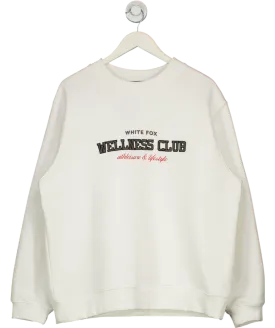 White Fox Wellness Club Oversized Sweater Off White UK L/XL