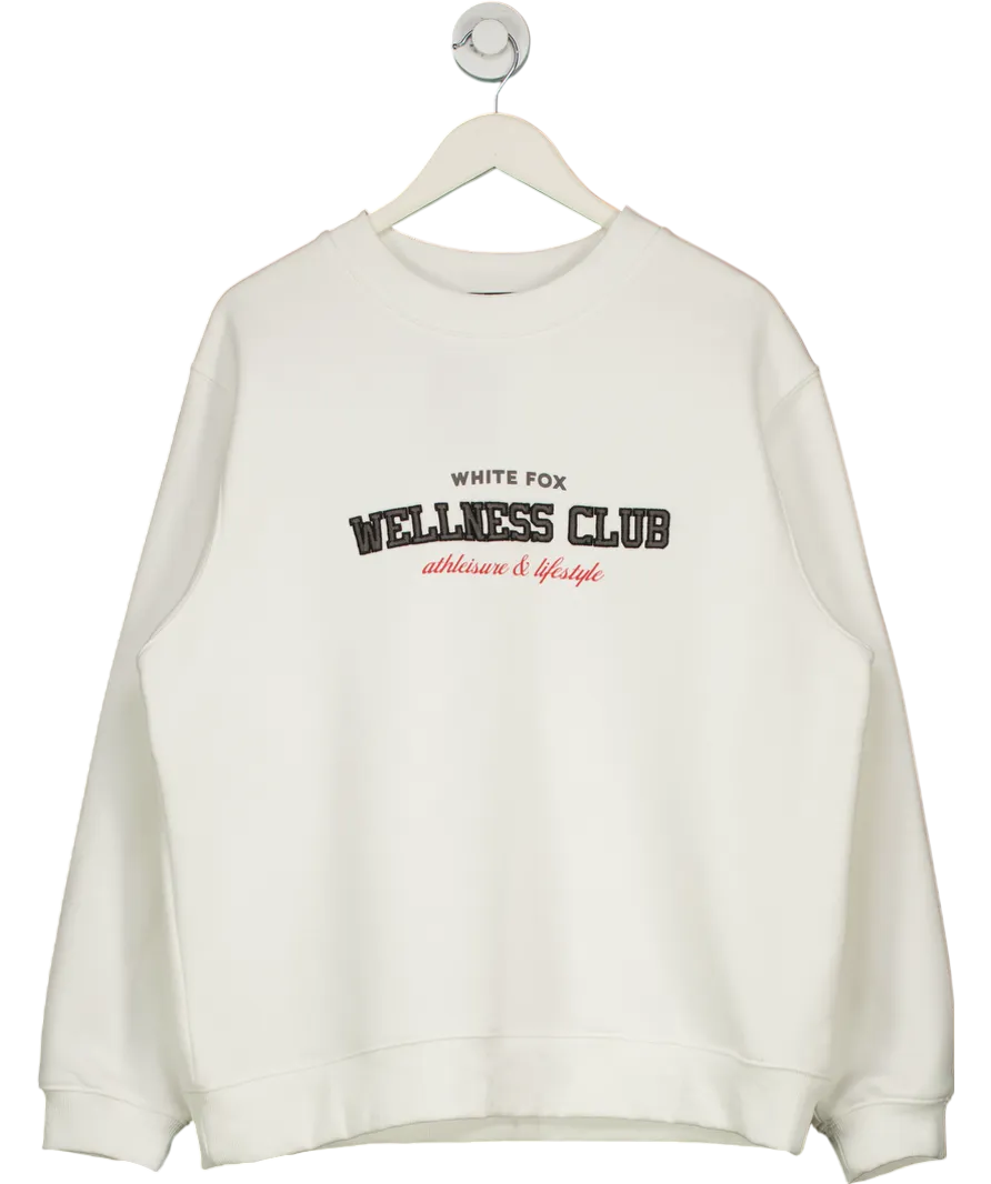 White Fox Wellness Club Oversized Sweater Off White UK L/XL