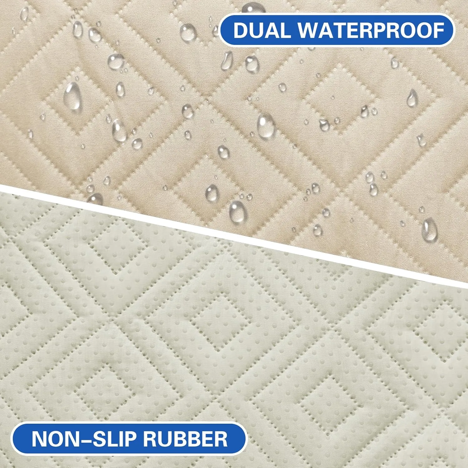 ZNSAYOTX 2025 Waterproof Dog Blankets (30"x70") Comfy Sofa Mat for Pets, New Upgrade Bed Couch Pads Super Soft Anti Slip, Indoor Incontinence Sofa Furniture Protector Durable Washable Blanket (Beige)